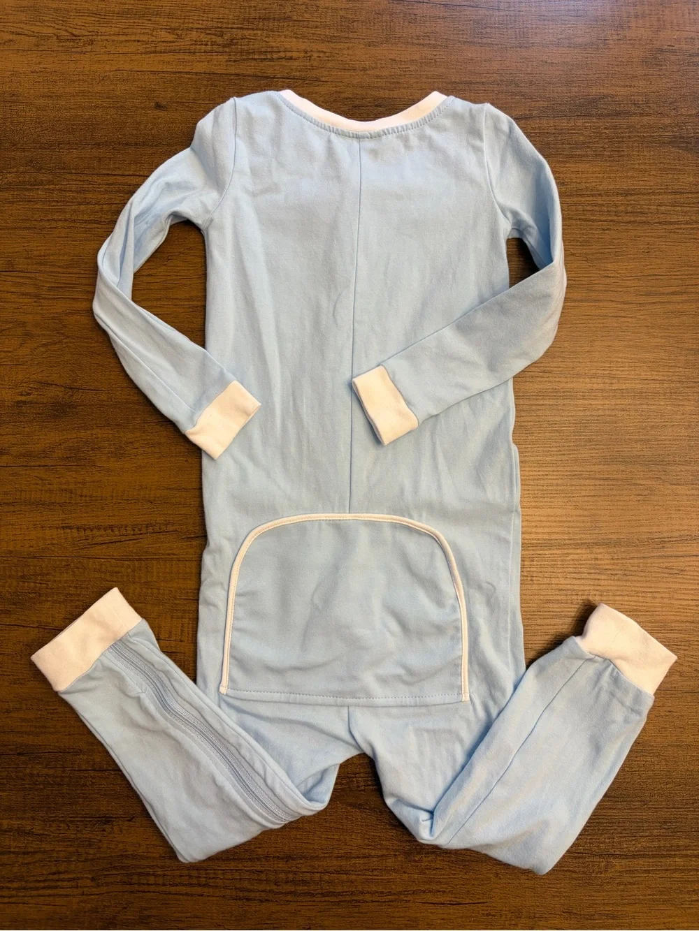 Classic Whimsy Light Blue Zip-Front Pajamas